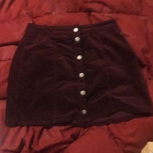 Melville Burgundy Skirt